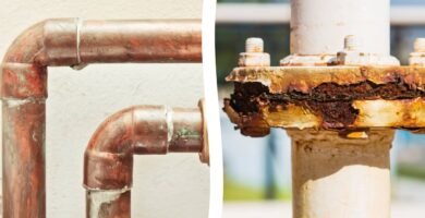 tubería de hierro y tubería de plomo